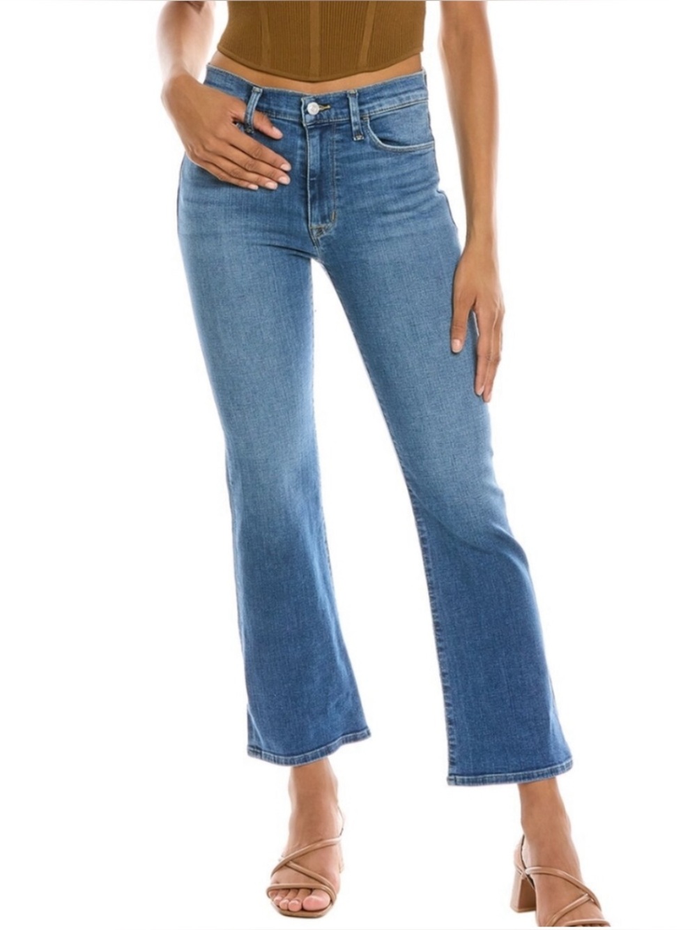 Hudson Blair High Rise Crop Bootcut Jeans Size 28